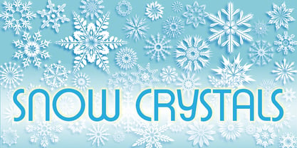 Snow Crystals Font Poster 2