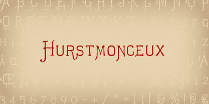 Hurstmonceux Font Poster 3