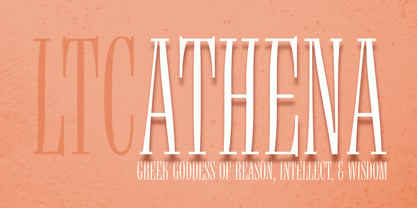 LTC Athena Font Poster 1
