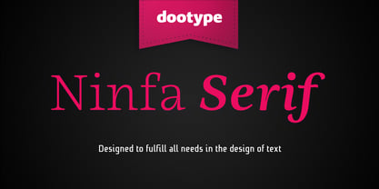 Ninfa Serif Font Poster 1