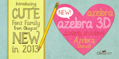 Azebra Font Poster 1