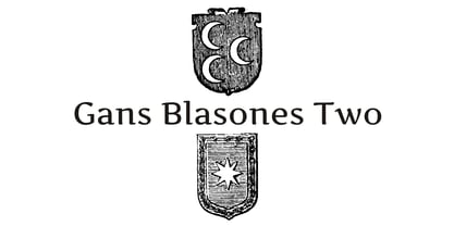 Gans Blasones Font Poster 4