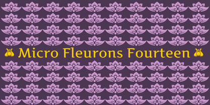 Micro Fleurons Font Poster 10