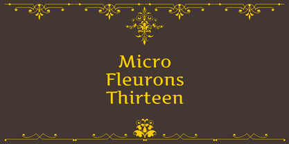 Micro Fleurons Font Poster 8