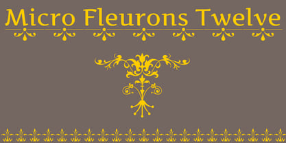 Micro Fleurons Font Poster 7