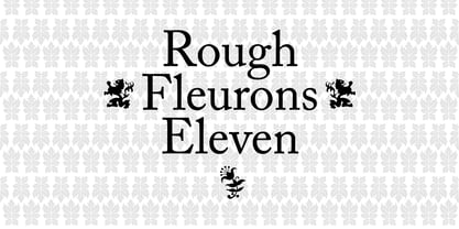 Rough Fleurons Font Poster 3