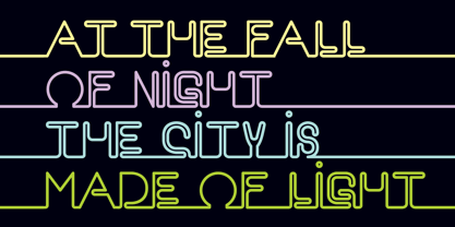 EB Neon Font Poster 2