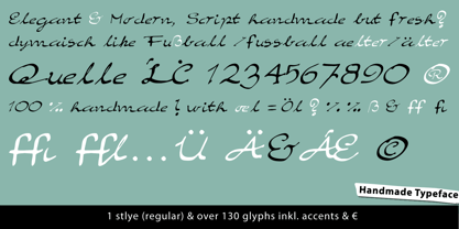 Elegant Hand Script Fuente Póster 2