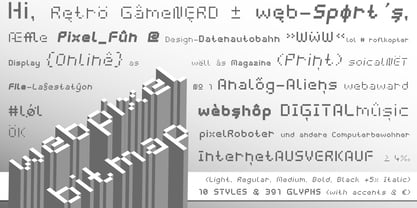 Webpixel Bitmap Font Poster 3