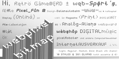 Webpixel Bitmap Fuente Póster 3