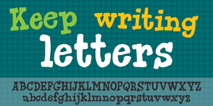 Keep Writing Letters Fuente Póster 1