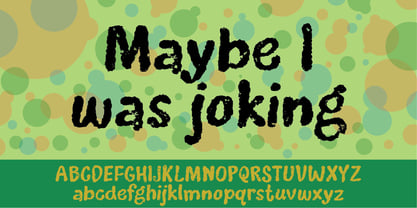Maybe I Was Joking Font Poster 1