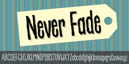 Never Fade Font Poster 1