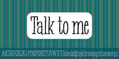 Talk To Me Font Poster 1