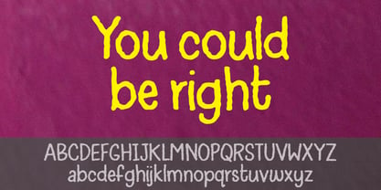 You Could Be Right Font Poster 1