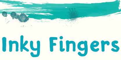 Inky Fingers Font Poster 1