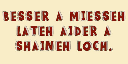 Meshuggeneh Font Poster 2