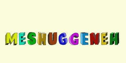 Meshuggeneh Font Poster 1