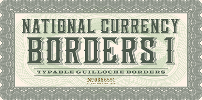 National Currency Font Poster 3