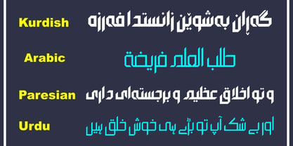 HS Alfaris Font Poster 4