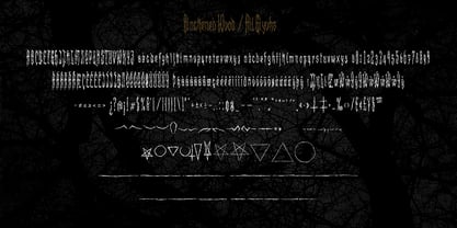 XXII Blackened Wood Font Poster 3