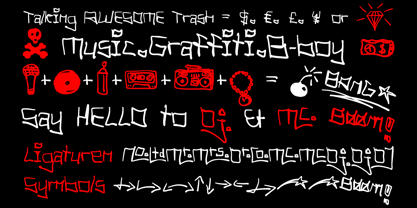 Tag Hand Graffiti Trash Font Poster 2