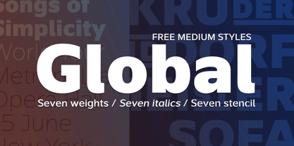 Global Font Poster 1