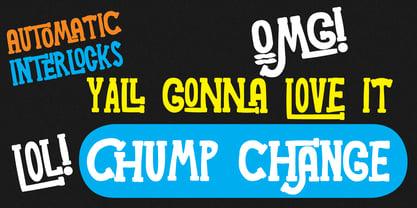 Chump Change Font Poster 1