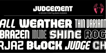 Judgement Font Poster 5