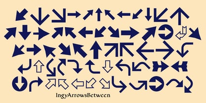 IngyArrows Font Poster 2