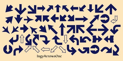 IngyArrows Font Poster 1