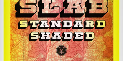 Standard Shaded Slab Font Poster 1