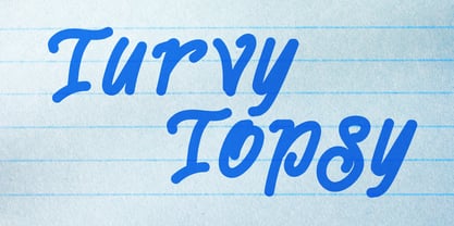 TurvyTopsy Font Poster 3