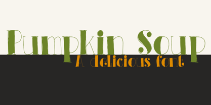 Pumpkin Soup Font Poster 1
