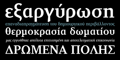 PF Diplomat Serif Police Poster 5