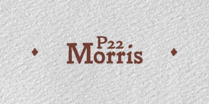 P22 Morris Font Poster 7