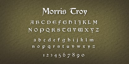 P22 Morris Font Poster 2