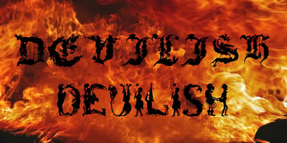 Devilish Font Poster 1