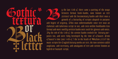 Cal Gothic Textura Font Poster 4