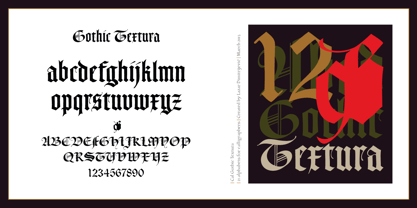 Cal Gothic Textura Font Poster 5