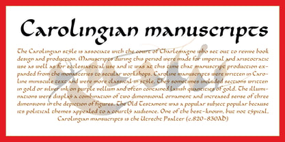 Cal Carolingian Minuscule Font Poster 2
