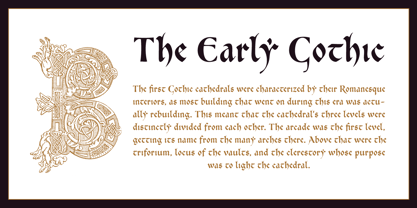 Cal Carolingian Gothic Font Poster 4