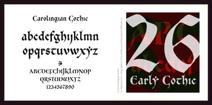 Cal Carolingian Gothic Fuente Póster 2