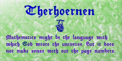 Therhoernen Font Poster 1