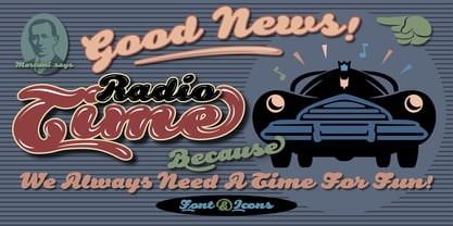 RadioTime Font Poster 17