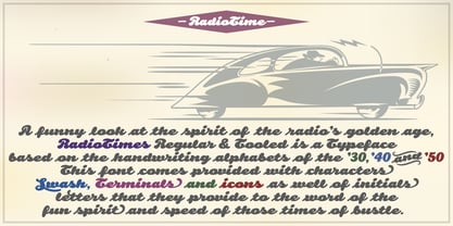 RadioTime Font Poster 2