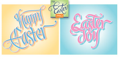 FM Easter Pro Font Poster 6