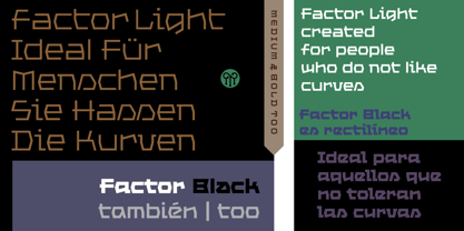 Factor Font Poster 1