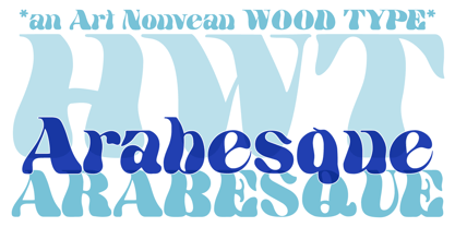 HWT Arabesque Font Poster 1