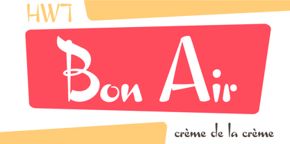 HWT Bon Air Font Poster 1